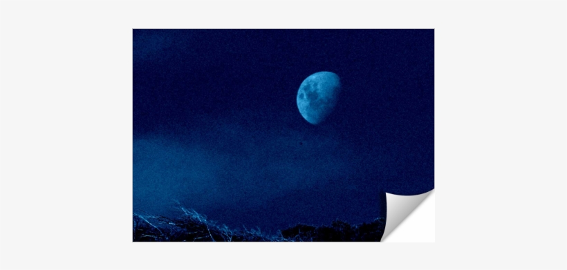 Blue Moon - Moon, transparent png #1667041
