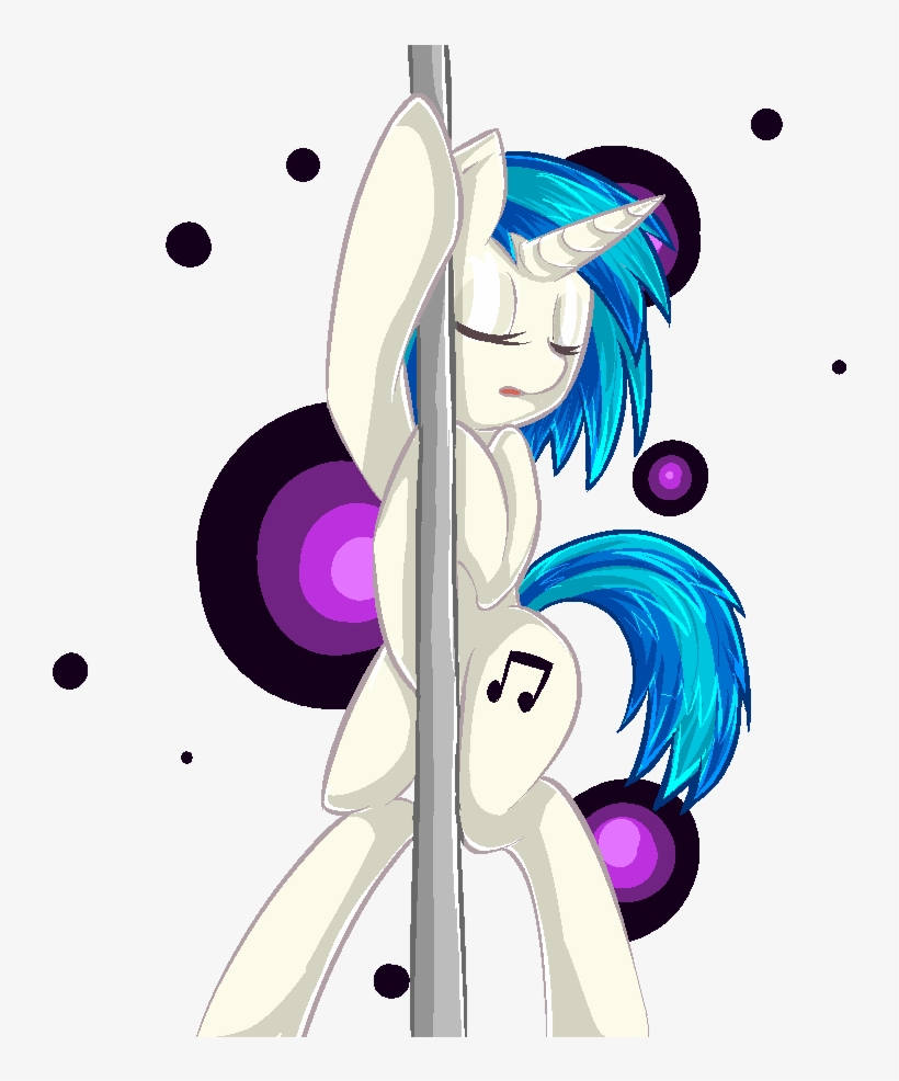 Tehasshole, Dj Pon-3, Female, Solo, Solo Female, Stripper - Mlp Vinyl Scratch Dancing, transparent png #1667042