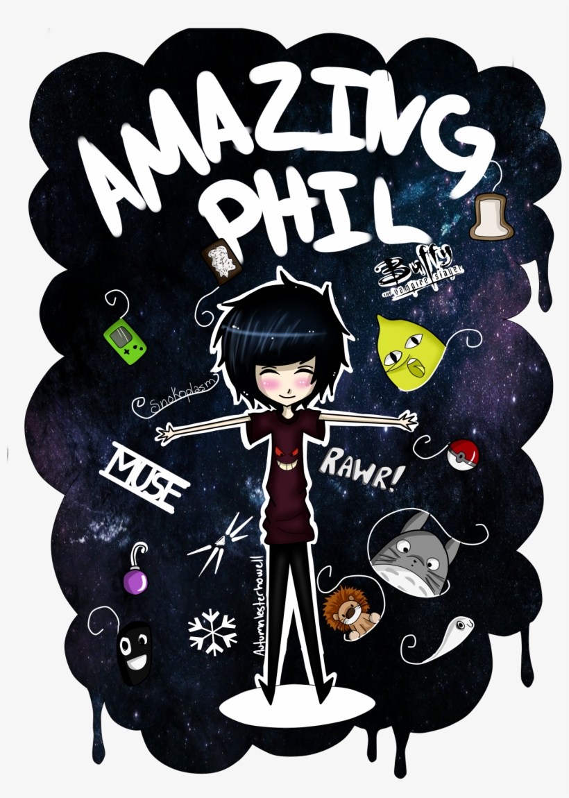 Whiskers Clipart Dan And Phil - Phil Lester, transparent png #1667083