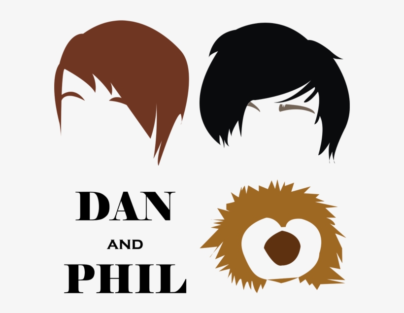 Dan And Phil Tshirt Design By Pantherfoxie - Dan And Phils Hair, transparent png #1667121