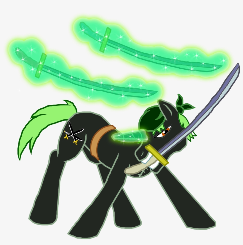 Moheart7, Katana, One Piece, Ponified, Roronoa Zoro, - Roro Zoro One Piece, transparent png #1668338