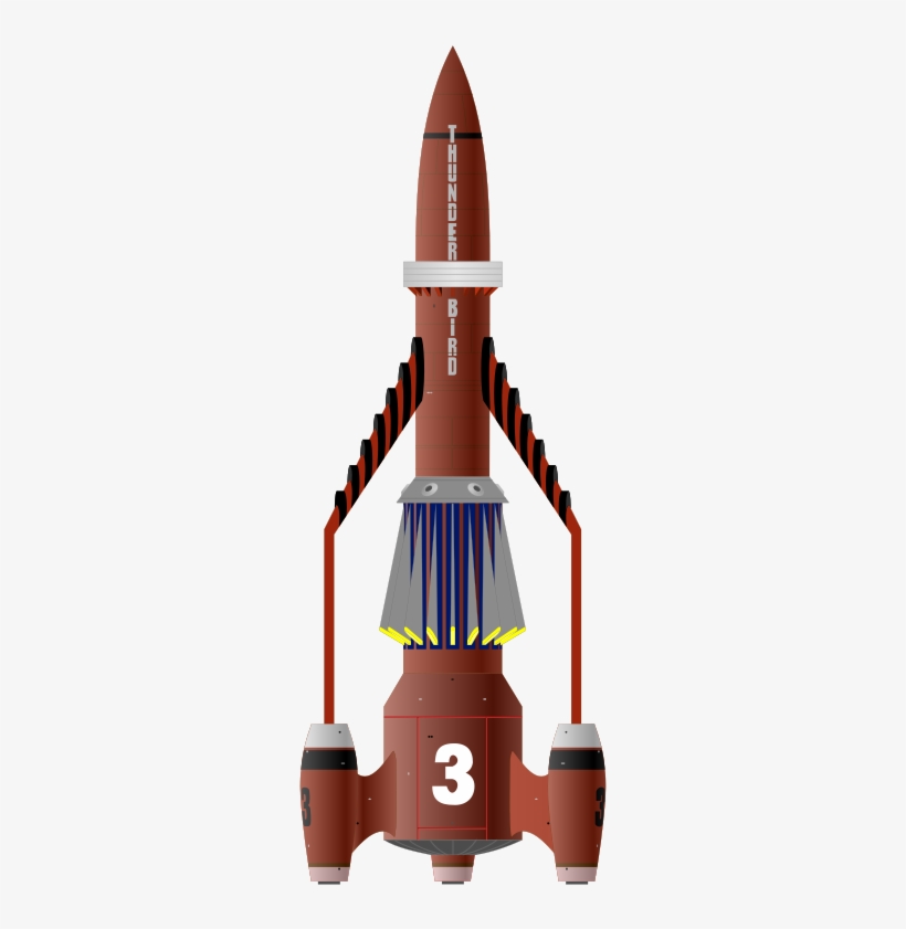 Free Spaceship Clip Art - Thunderbird 3 Png - Free Transparent PNG Download  - PNGkey
