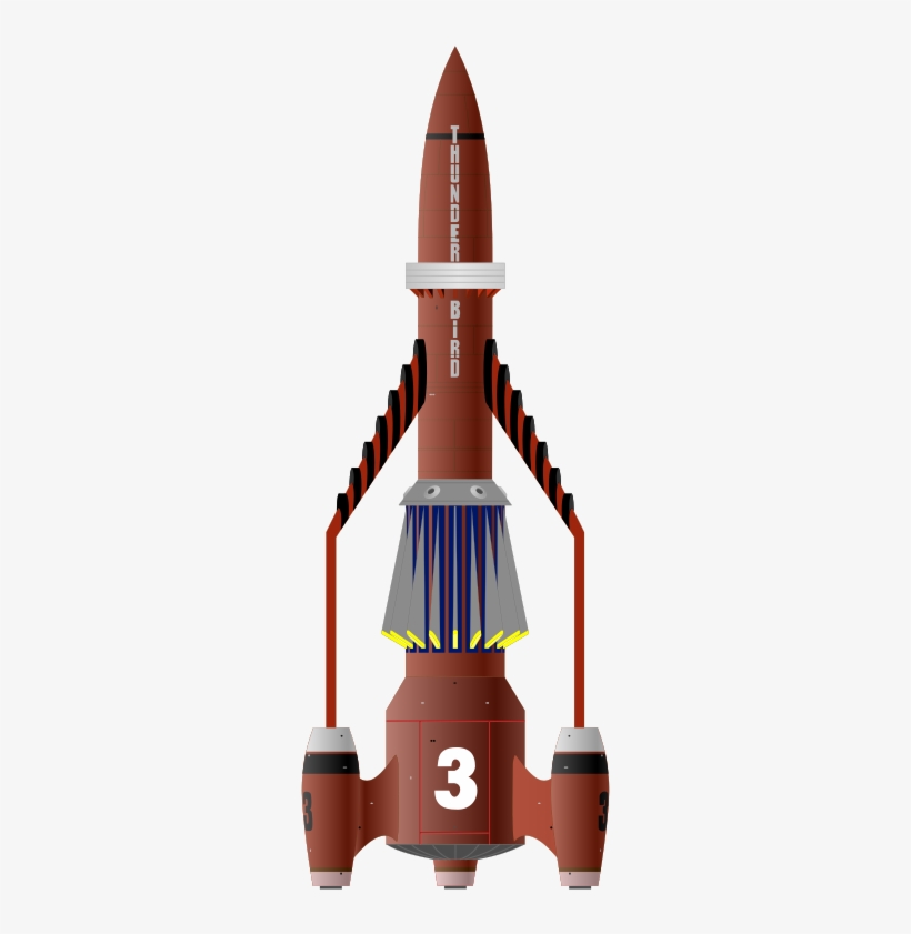 Free Spaceship Clip Art - Thunderbird 3 Png, transparent png #1668369