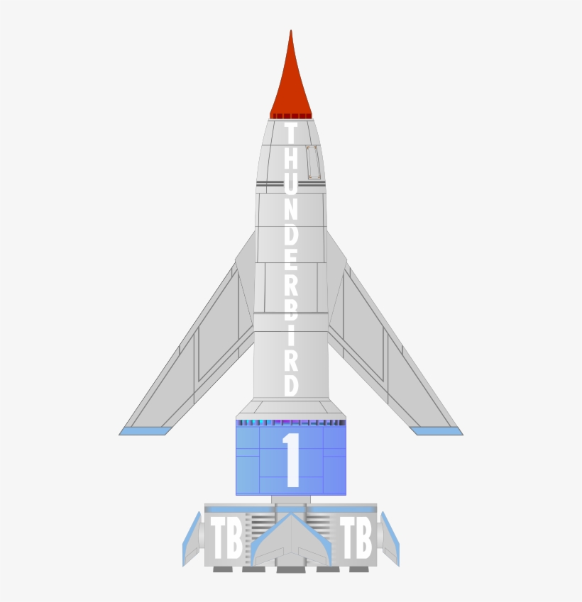 Spaceship Clipart Little - Thunderbird 1 Clipart, transparent png #1668394