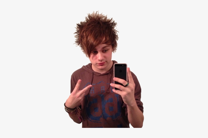 Luke Hemmings Transparent Transparent Michael Clifford - Michael Clifford Brown Hair Fetus, transparent png #1669227