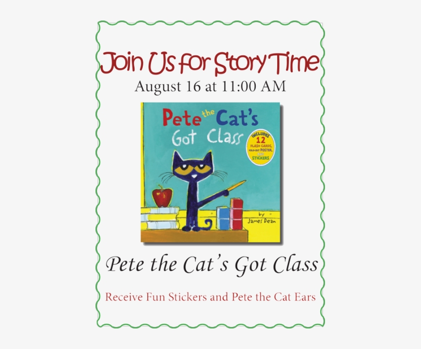 Story Time - Pete The Cat's Got Class, transparent png #1669446