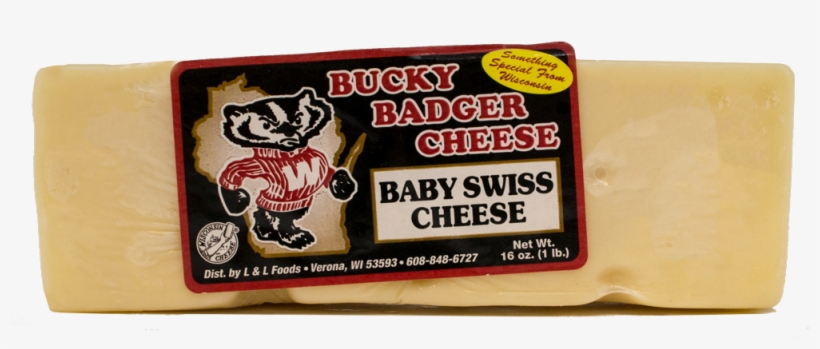 Bucky Badger Baby Swiss Cheese - Cheddar Jack, transparent png #1669756