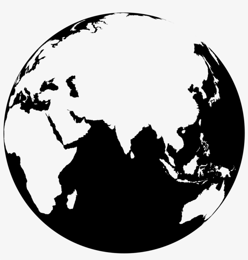 Group Bytestoriescom Sharing Stories - Black And White World Logo Png, transparent png #1669916