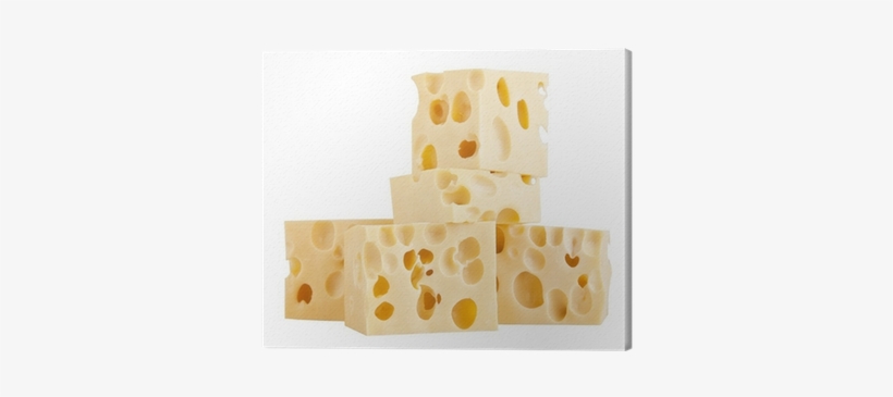 The Perfect Pieces Of Swiss Cheese Isolated On White - Gruyère Cheese, transparent png #1669942