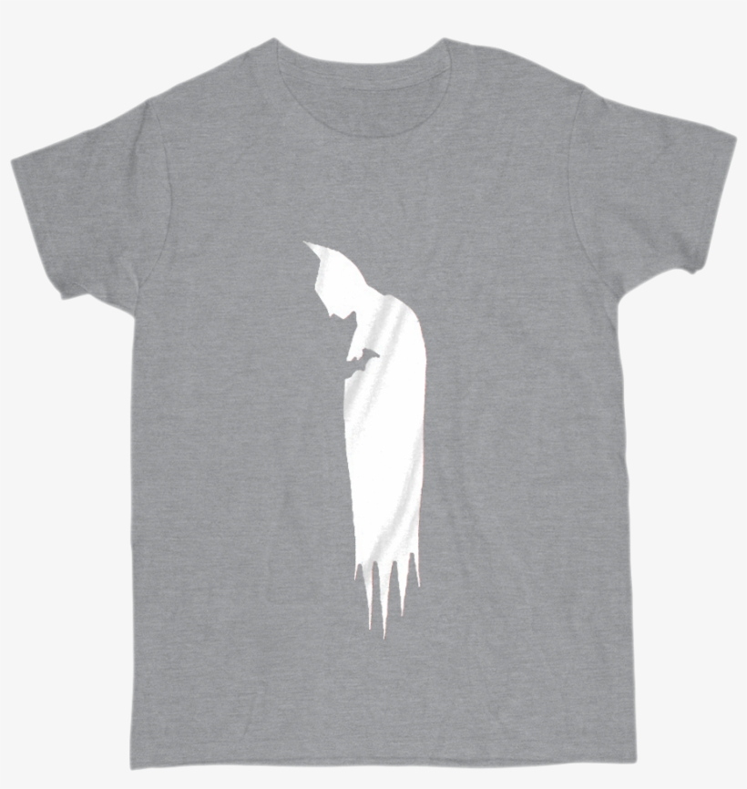 Batman Silhouette T Shirt Dc Comics Justice League - T-shirt, transparent png #1669970