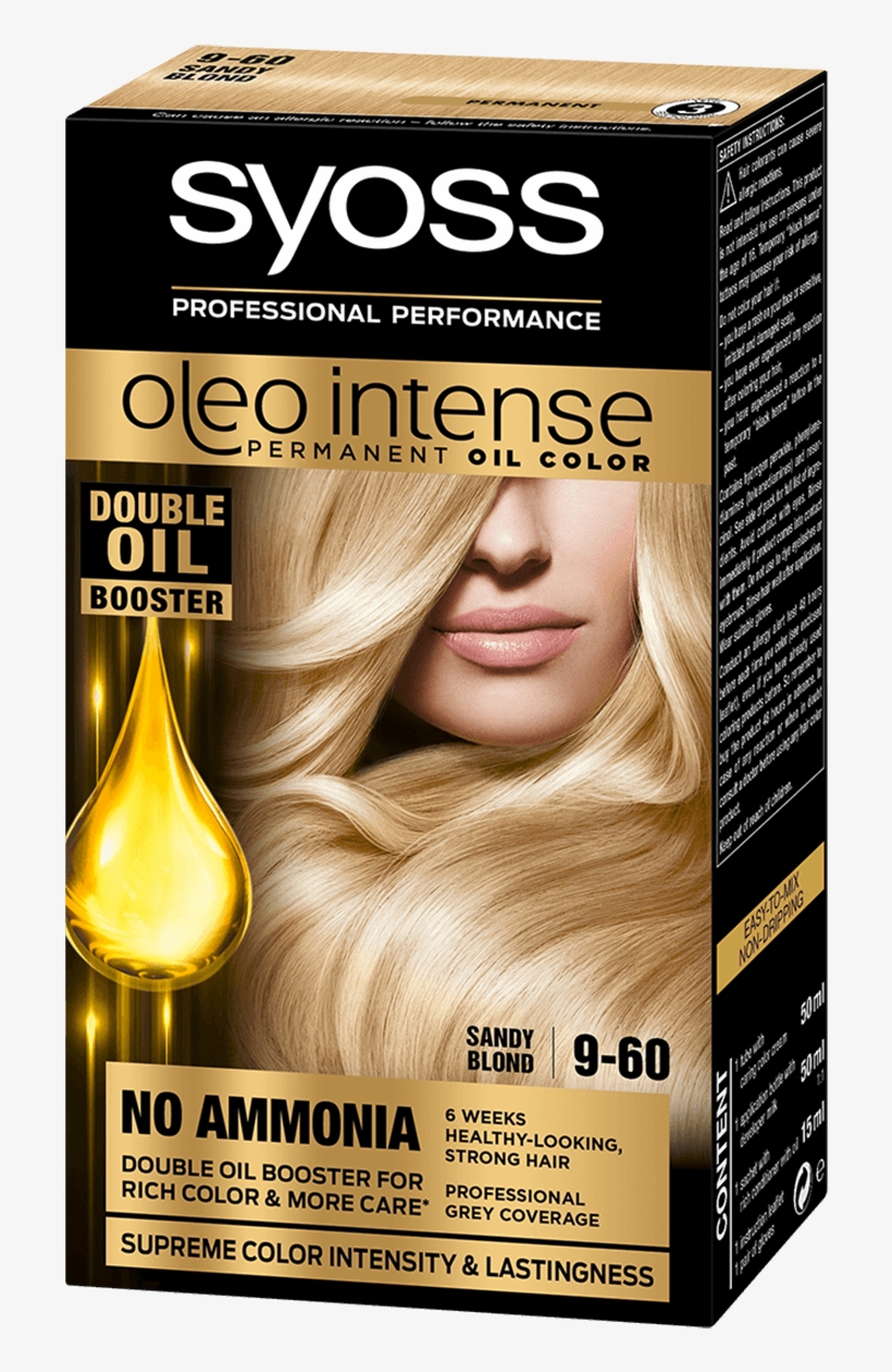 Syoss Com Color Oleo Intense 9 60 Sandy Blond - Syoss Oleo Intense, transparent png #1670870