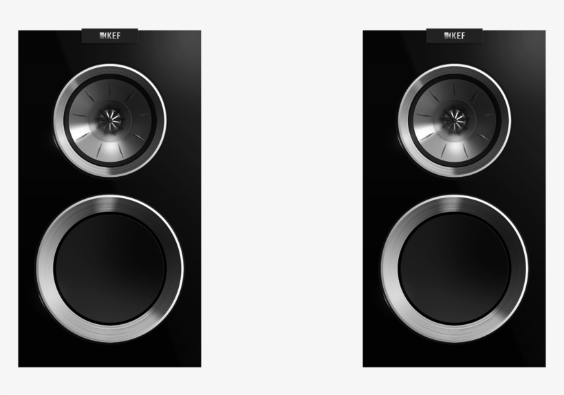 Audio Sound Box Free On Dumielauxepices Net - Kef R300 Bookshelf Loudspeaker - High Gloss Piano Black, transparent png #1670894