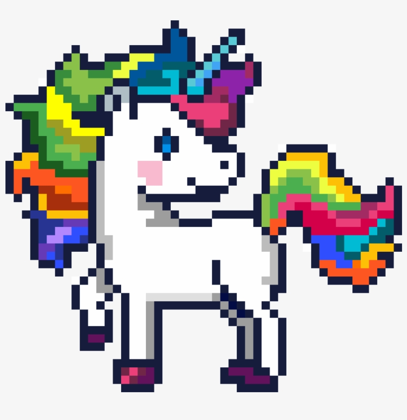 Rainbow Unicorn - Minecraft, transparent png #1670927