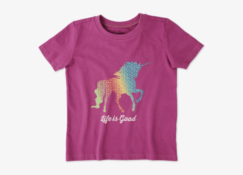 Toddlers Rainbow Unicorn Crusher Tee Crew - Toddler, transparent png #1671330