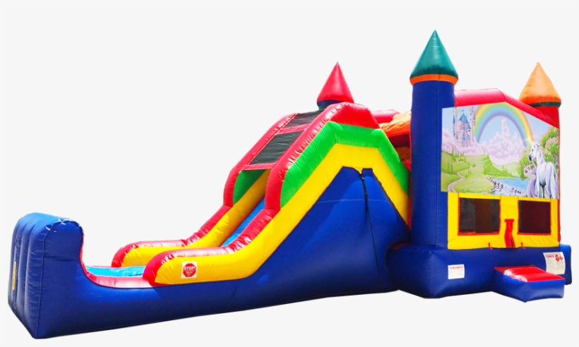 Rainbow Unicorn Super Combo 5 In 1 From Austin Bounce - Pj Mask Bounce House, transparent png #1671389
