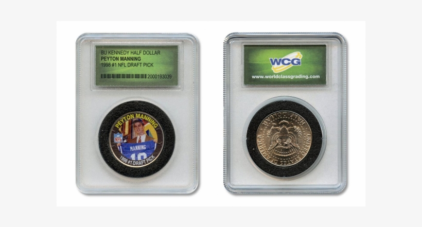 Peyton Manning * Football Superstars * Colorized Jfk - Aaron Rodgers Nfl Packers Colorized Jfk Half Dollar, transparent png #1671641