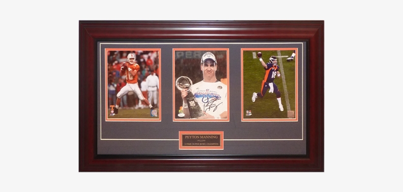 Peyton Manning Autographed Tennessee Vols / Indianapolis - Tennessee Volunteers Peyton Manning Action Framed, transparent png #1672293