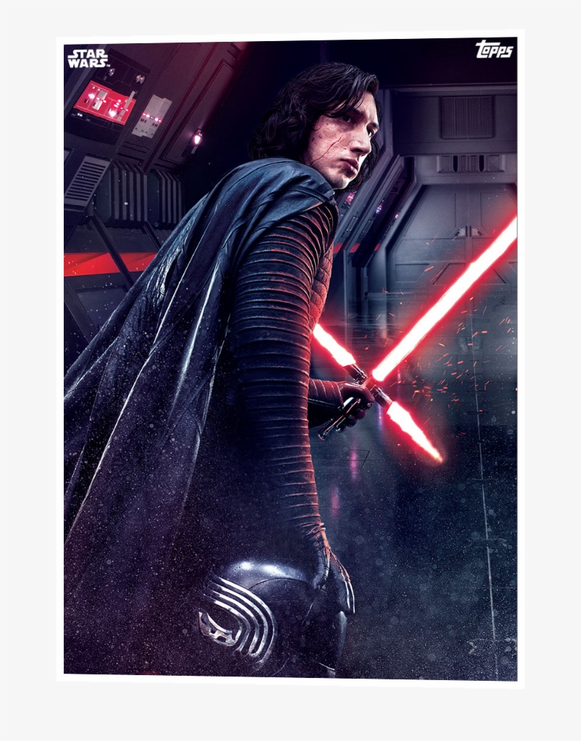 The Last Jedi Card Art - Kylo Ren, transparent png #1672491