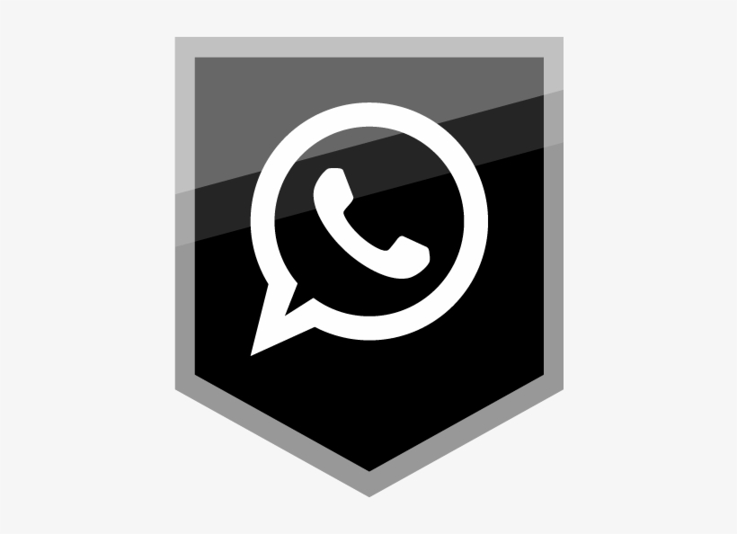 Whats App Free Silver Shield Icon Alfredocreates - Icon Whatsapp Biru Png, transparent png #1672668