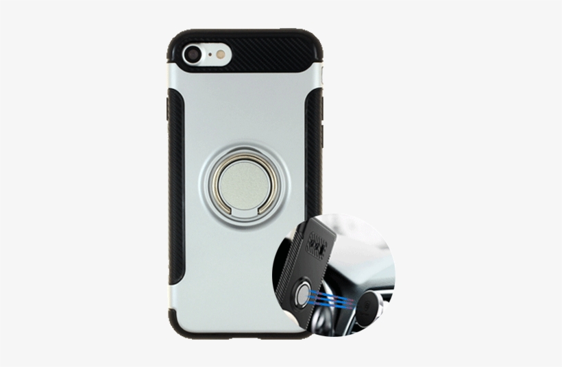 Iphone 6/6s Shield Magnet Case - Samsung Galaxy Note 8 Case Armor Cover Hybrid Kickstand, transparent png #1672933