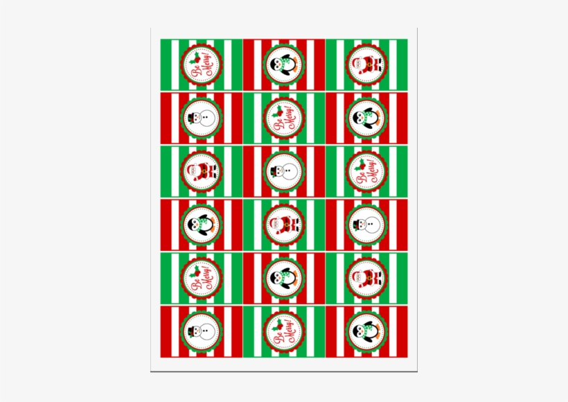 Christmas Hershey's Mini Candy Bar Favor Labels - Hershey Stickers Christmas, transparent png #1672937