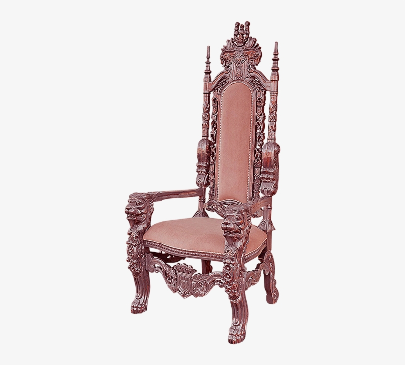 Hand-carved Throne Chair - Chair, transparent png #1674401