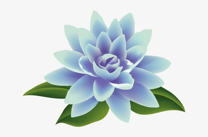 blue flower clip