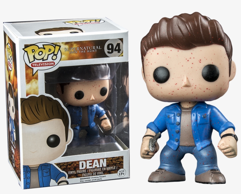 Dean Blood Splatter Pop Vinyl Figure - Funko Pop Dean Supernatural, transparent png #1674992