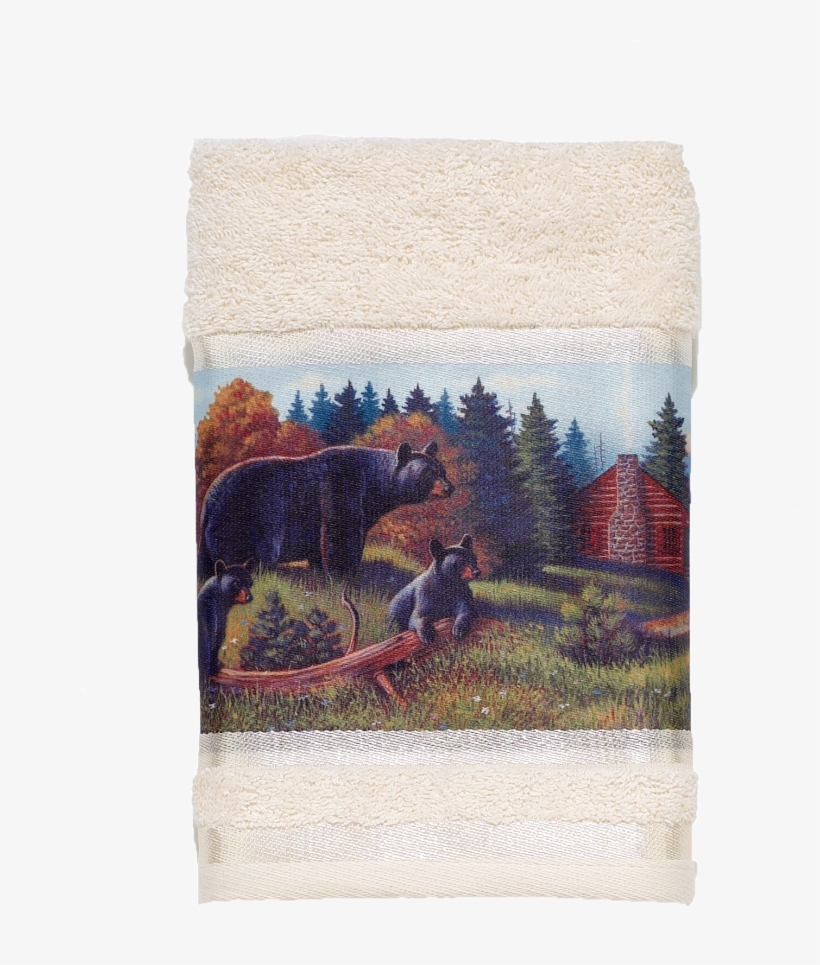 Black Bear Lodge Ivory Hand Towel - Avanti Black Bear Lodge Hand Towel, transparent png #1675215