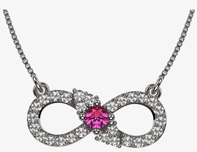 Nana Infinity Mother& - Nana Infinity Mother's Necklace 1 To 6 Stones 10k Or, transparent png #1675665