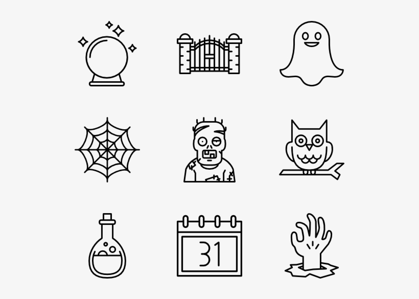 Lineal Halloween - Halloween, transparent png #1675925