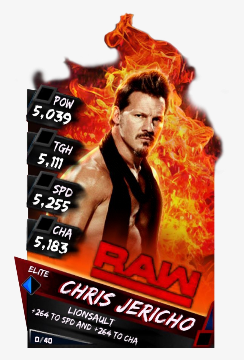 Supercard Chrisjericho S3 Elite Raw 9635 - Wwe Supercard Elite Seth Rollins, transparent png #1675944