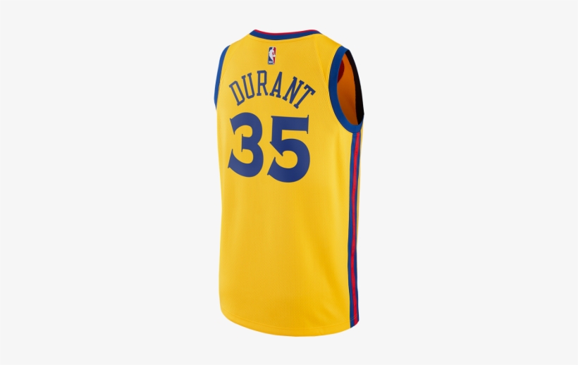 Golden State Warriors Kevin Durant Gold Jersey, transparent png #1676057