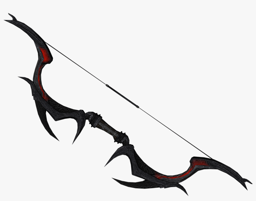 Daedric Bow - Daedric Bow Skyrim, transparent png #1676155