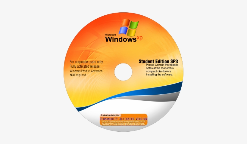 Windows Xp Pro Sp3 Vl Corporate Student Edition Dvd - Windows Xp Pro Sp3 Corporate Student Edition, transparent png #1676434