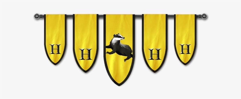 Hufflepuff Banner - Hogwarts Banner, transparent png #1676554