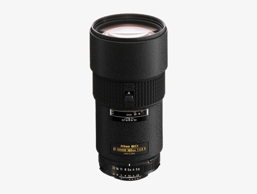 Nikon Af Nikkor 180mm F/2 - Nikon Af 180mm F2.8d If-ed Lens, transparent png #1676683