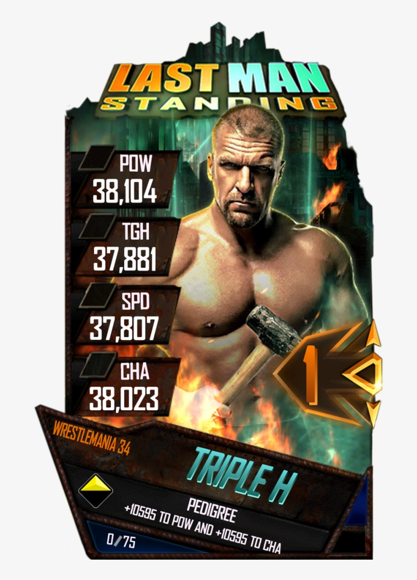 Tripleh S4 19 Wrestlemania34 Lms - Wwe Supercard Lms Triple H, transparent png #1676741