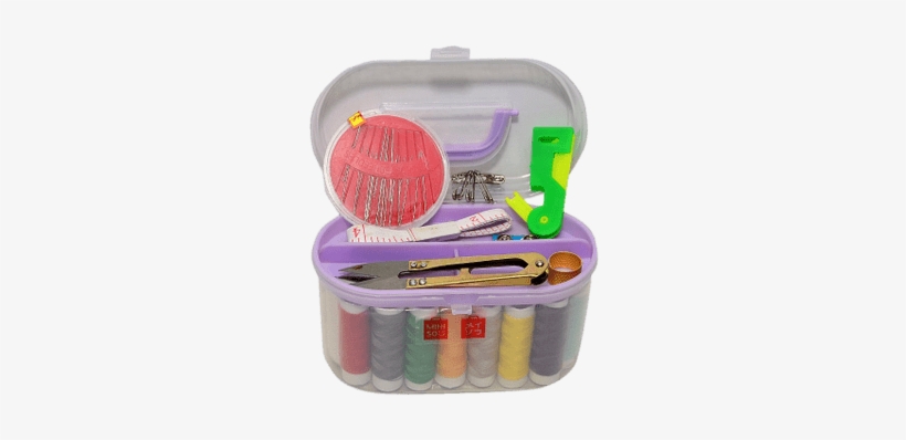 Sewing Kit In Plastic Holder - Sewing, transparent png #1677554