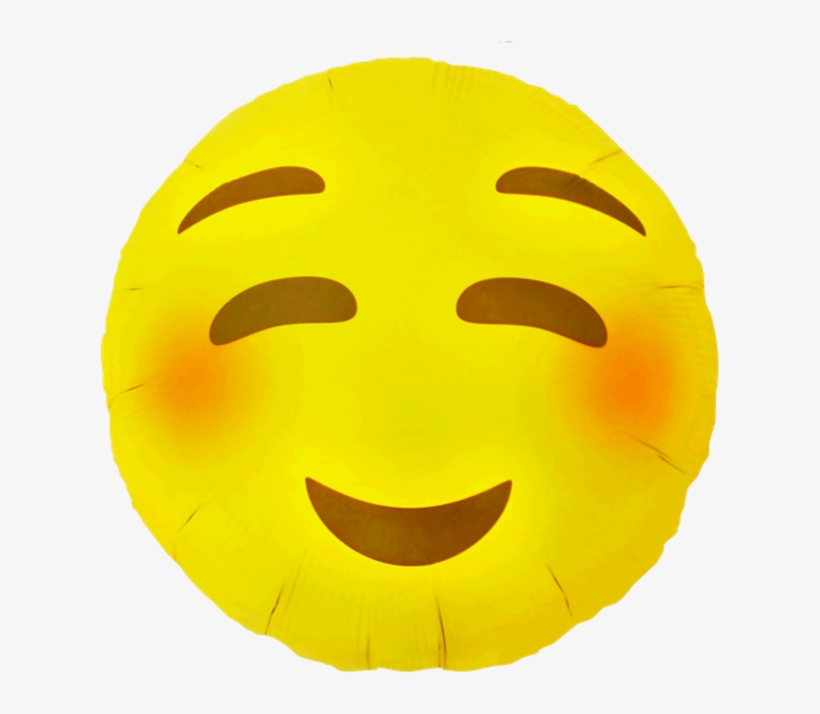 Emoji Blushing , Pakket (north Star) - 18" Helium Emoji Blushing Balloon By Northstar Balloons, transparent png #1677722