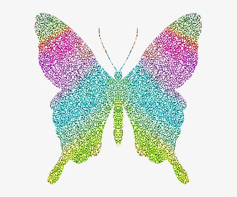 Mq Butterfly Butterflys Glitter Transparent Editing - Rainbow Real Life Sparkle Butterfly, transparent png #1678061