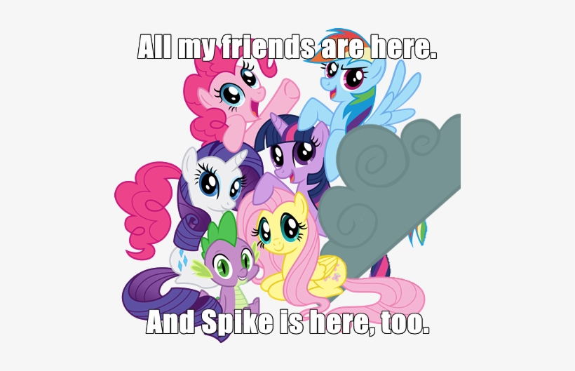 Fluttershy, Friendship Is Witchcraft, My Friends And - My Little Pony Friendship Is Magic Group Shot Set Removable, transparent png #1678167