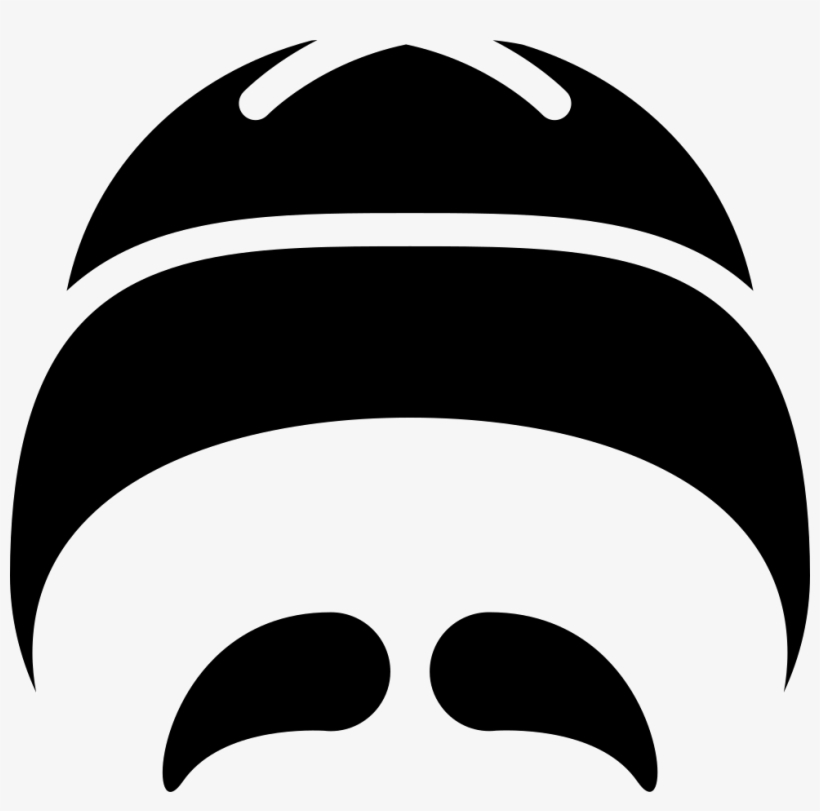 Chinese Hat And Moustache - Moustache, transparent png #1678310