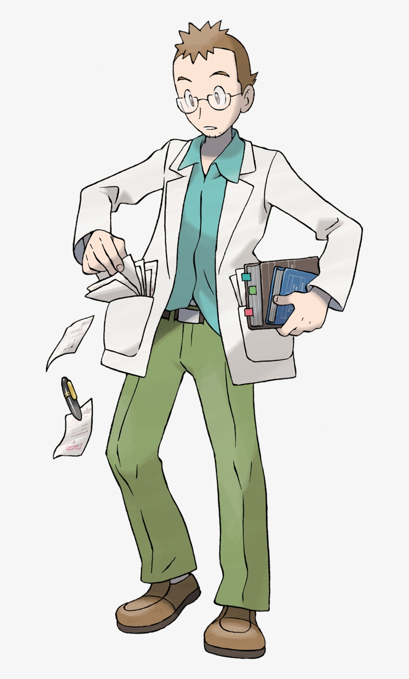 Pokemon Professor Elm, transparent png #1678311