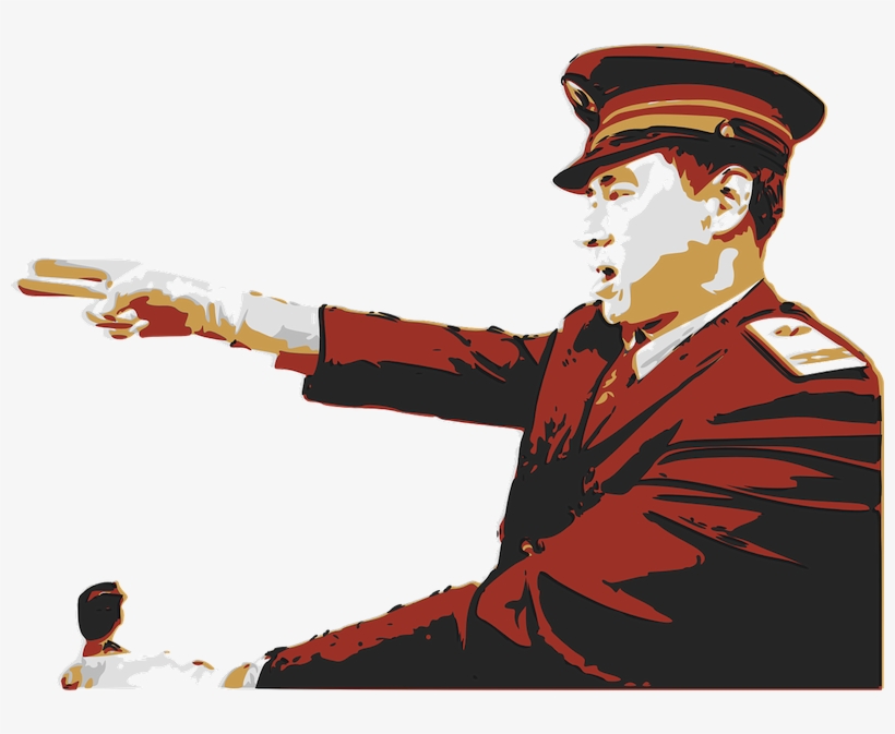 Chinese Man Pointing - Chinese Propaganda Png, transparent png #1678938