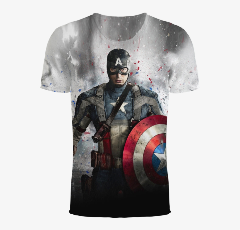 Captain America The Avenger Movie 3d T-shirt - Captain America Hd Desktop, transparent png #1679445