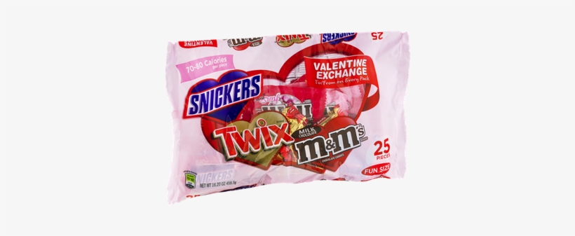 Snickers, Twix & M&m's Fun Size Valentine Exchange, transparent png #1679531