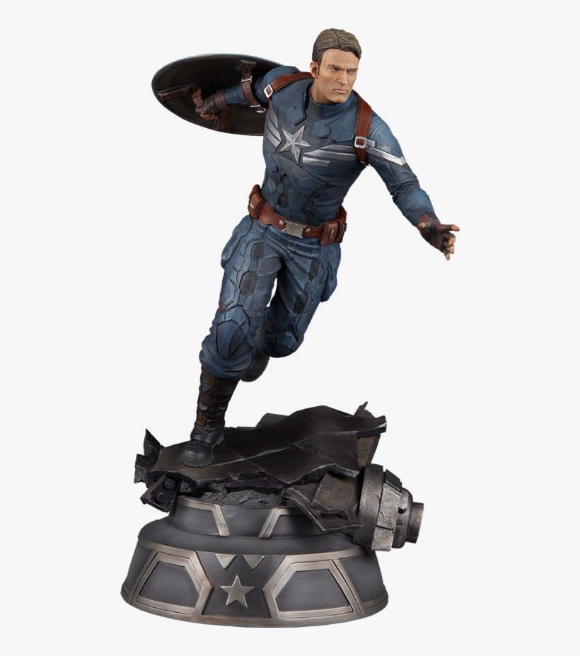 Captain America Premium Format™ Figure - Captain America - The Winter Soldier - Captain America, transparent png #1679532