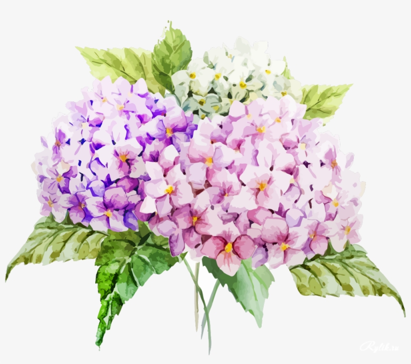 Картинки По Запросу Акварельные Фоны - Chanel Bag With Lila Hydragenia, transparent png #1679635