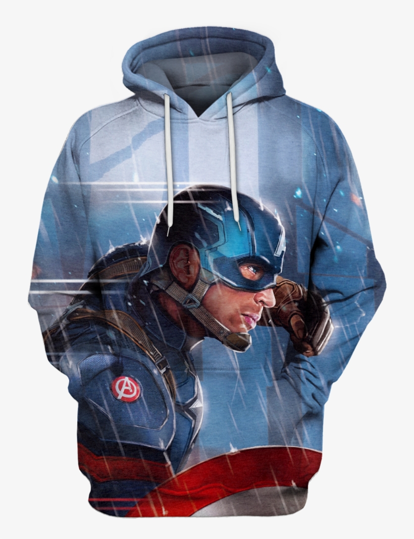 Captain America The Avenger Movie Hoodie 3d - Iphone 7 Captain America, transparent png #1679636